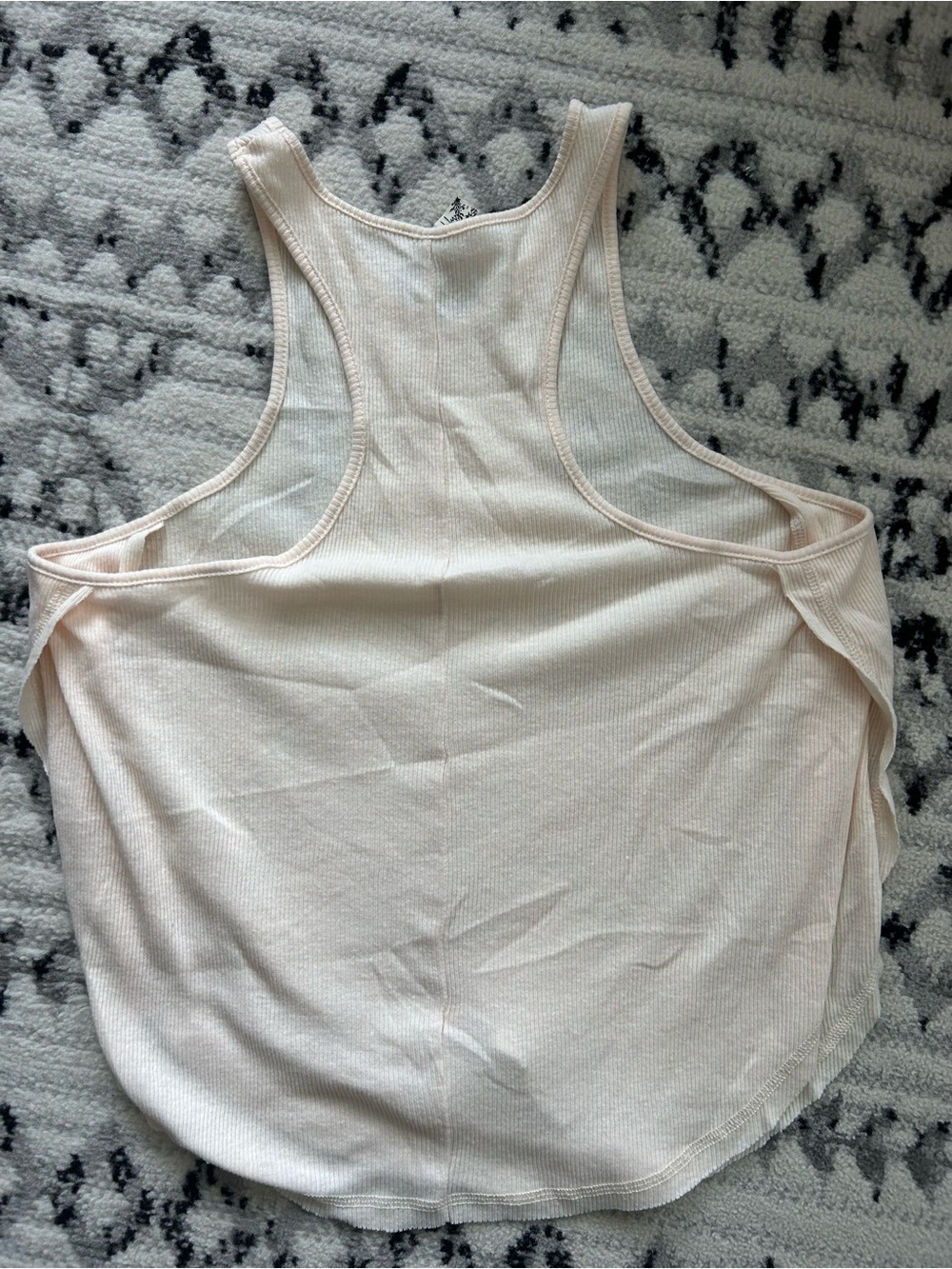 Free People Cream Ribbed High-Neck Tank - Picture 4 of 5